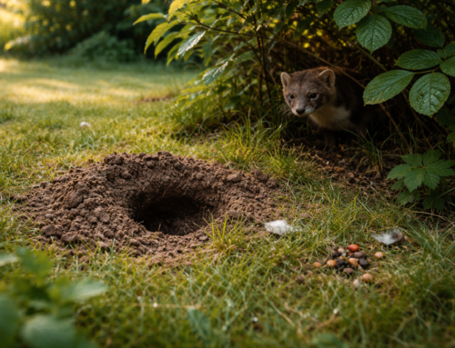 Mårhul i jorden afslører naturens sande nattegæst